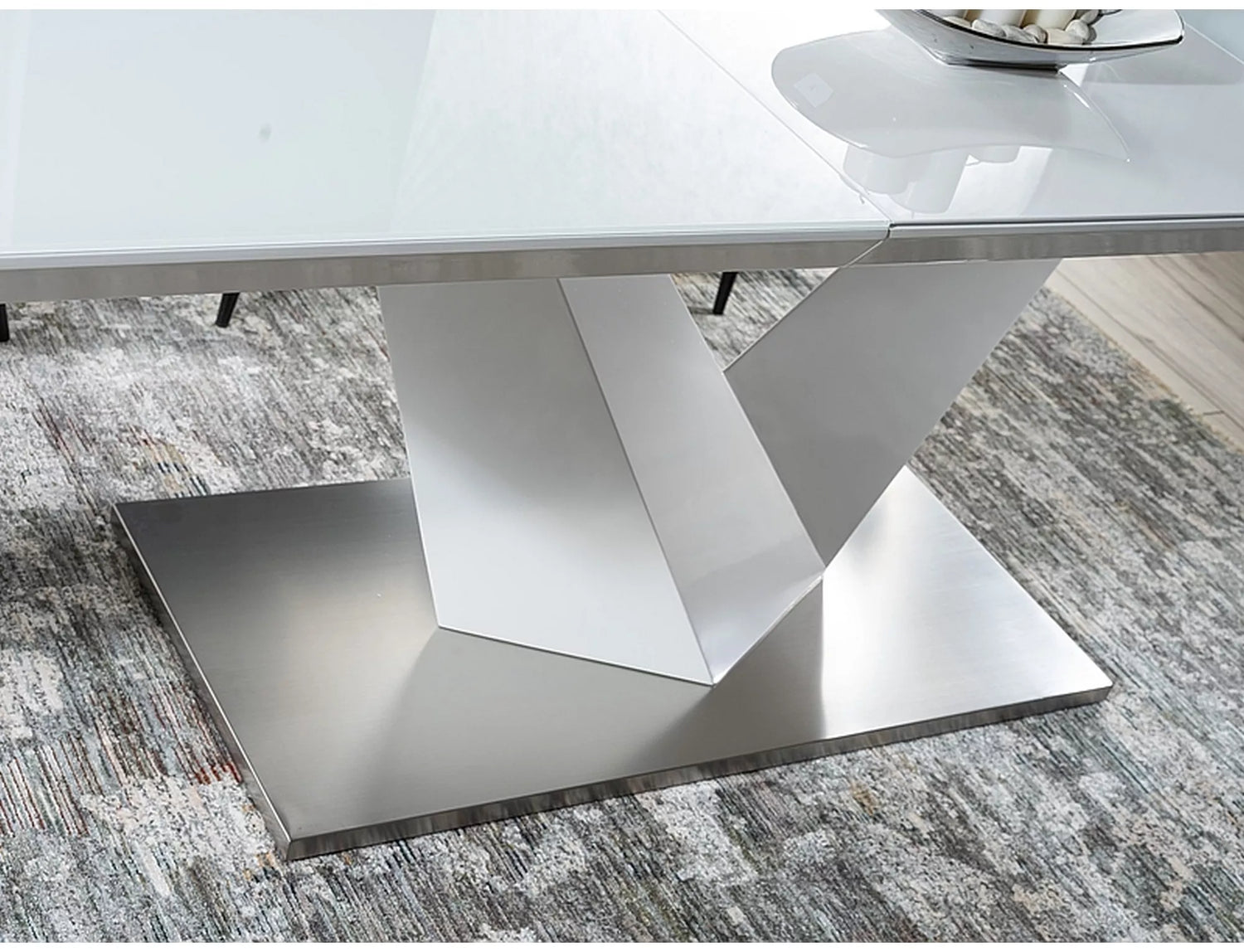 LA Alaras fehér bővíthető étkezőasztal (160-240)