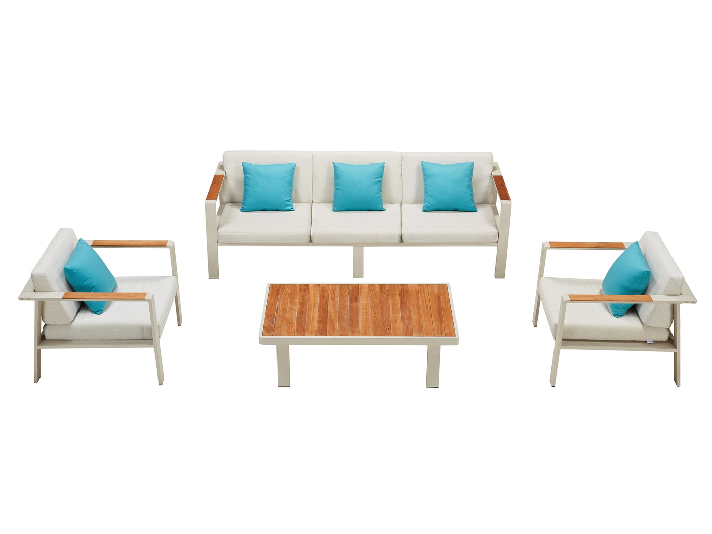 Higold Nofi kerti ülőgarnitúra, 5 személyes - fehér