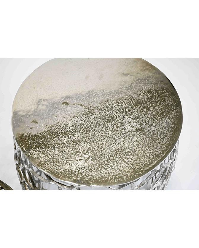 KL Mesh dohányzóasztal szett ezüst színben