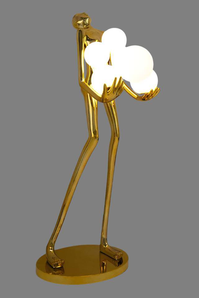 KH Human prémium álló lámpa arany színben