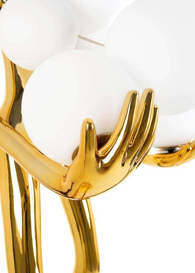 KH Human prémium álló lámpa arany színben