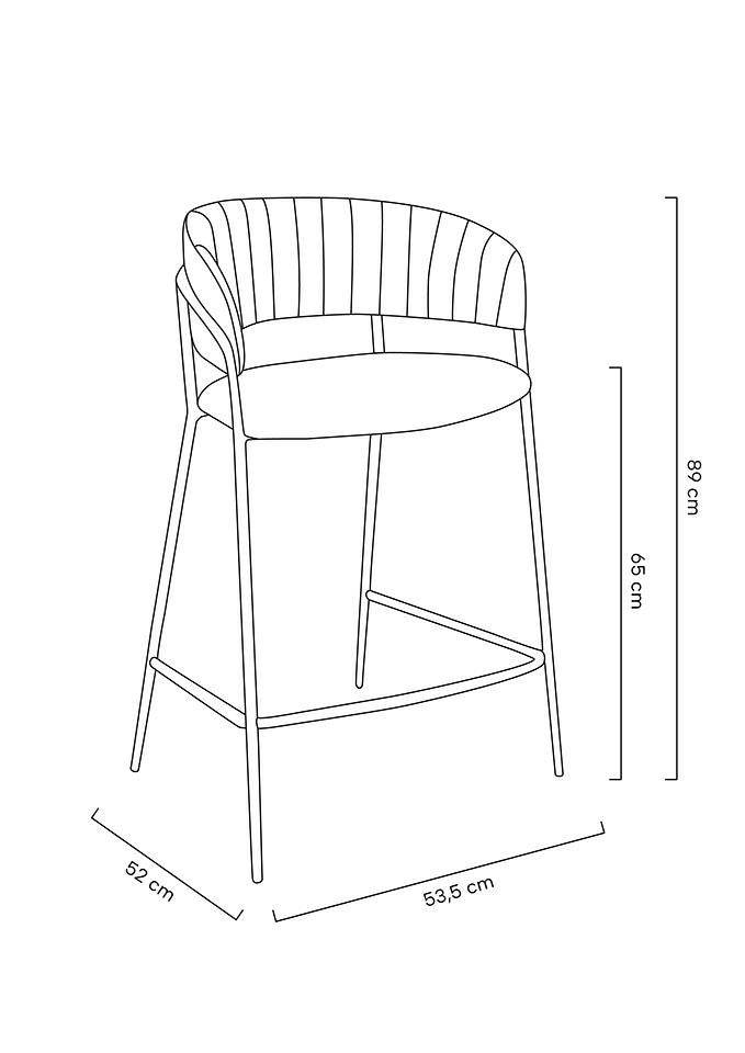 KH Margo khaki bárszék 65 cm