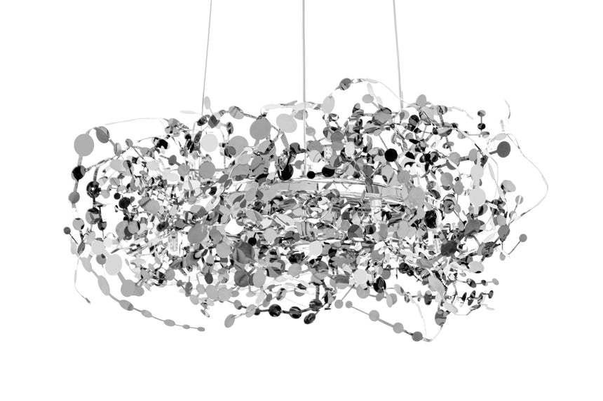 KH Monete csillár ezüst színben