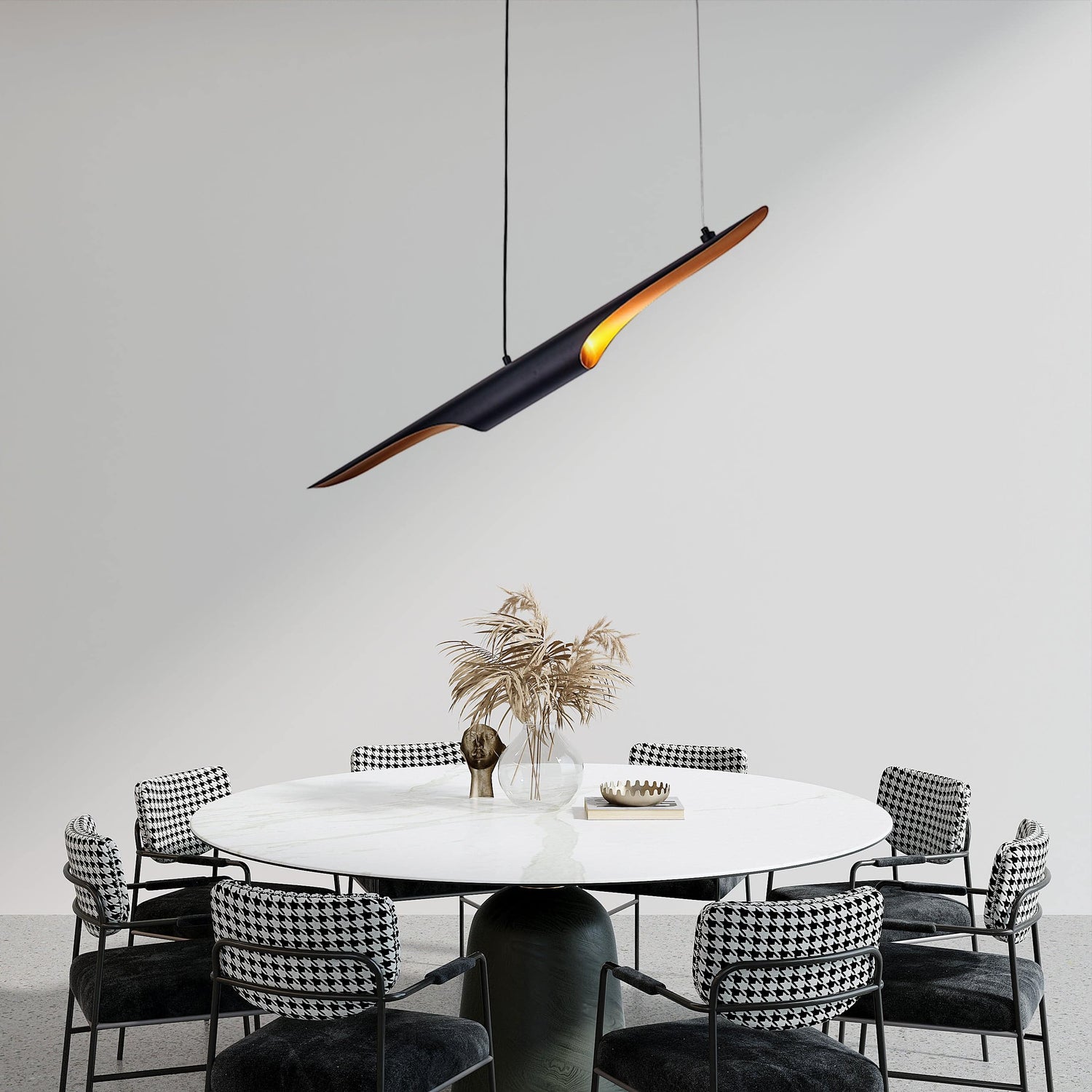 KH Conteo csillár fekete színben