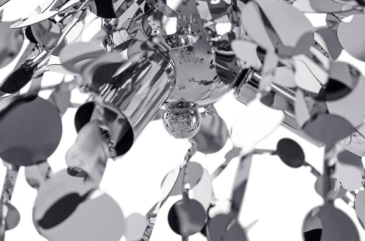 KH Monete II. ezüst színű csillár