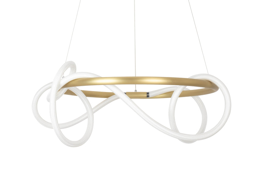 KH Serpiente csillár arany színben