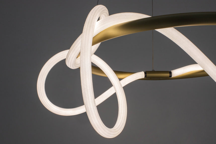 KH Serpiente csillár arany színben