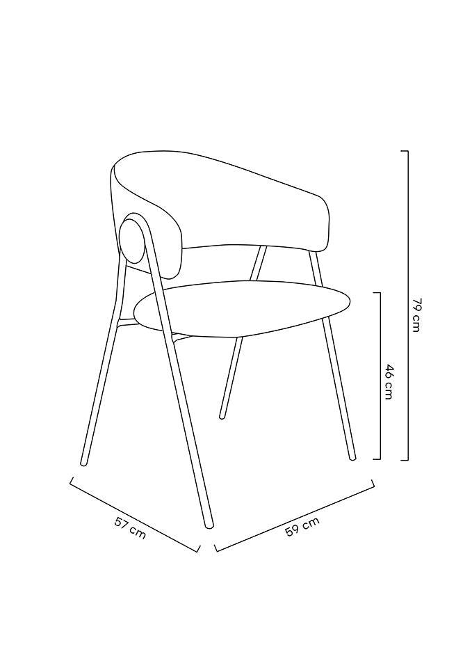 KH Verso boucle étkezőszék