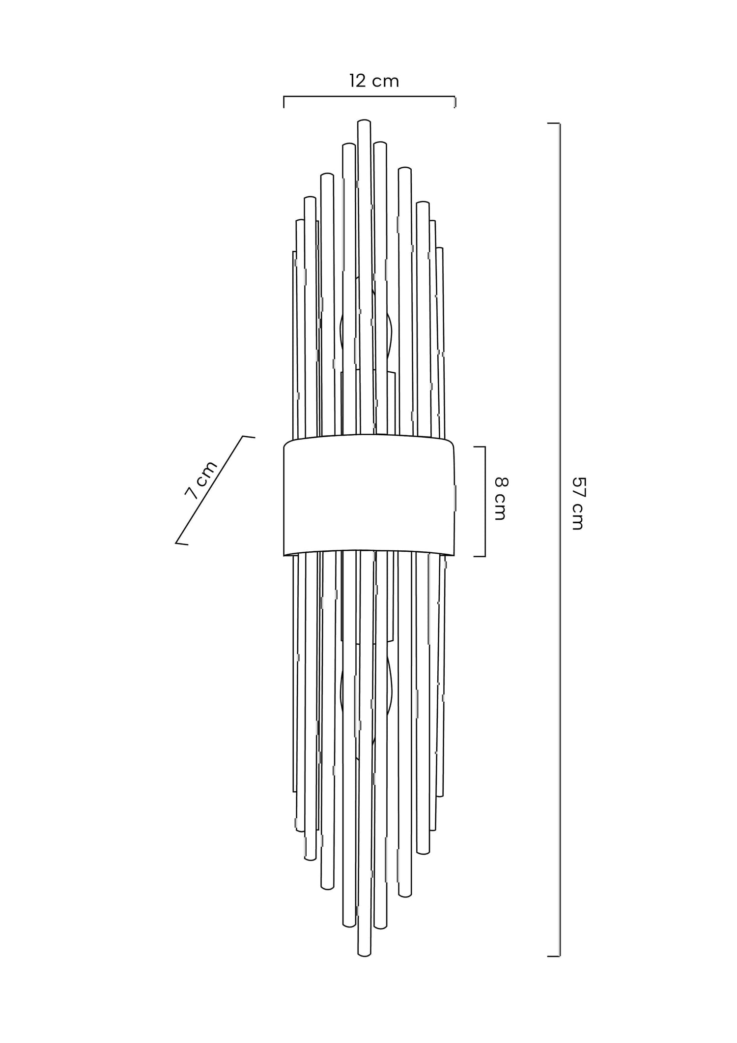 KH Amanda fali lámpa