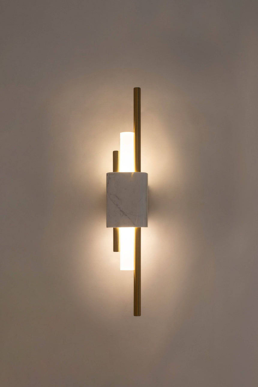 KH Evans fehér-arany fali lámpa