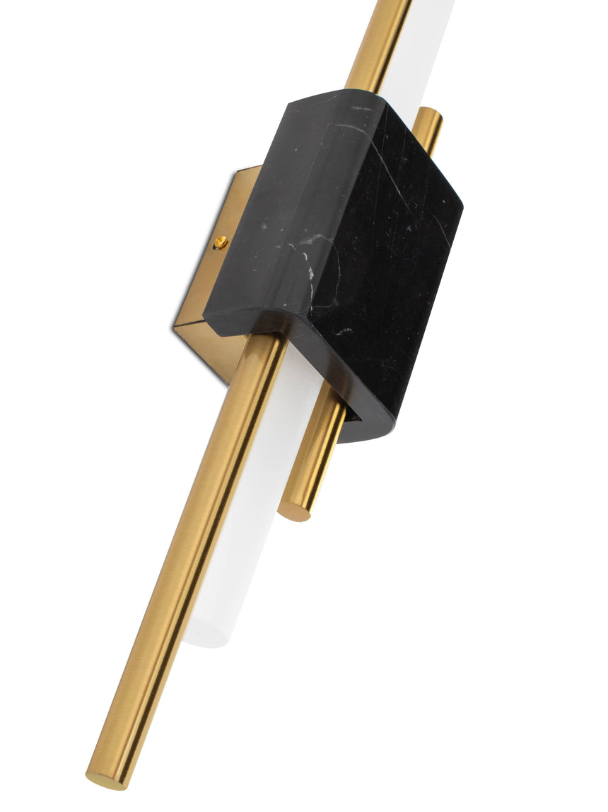 KH Evans fekete-arany fali lámpa