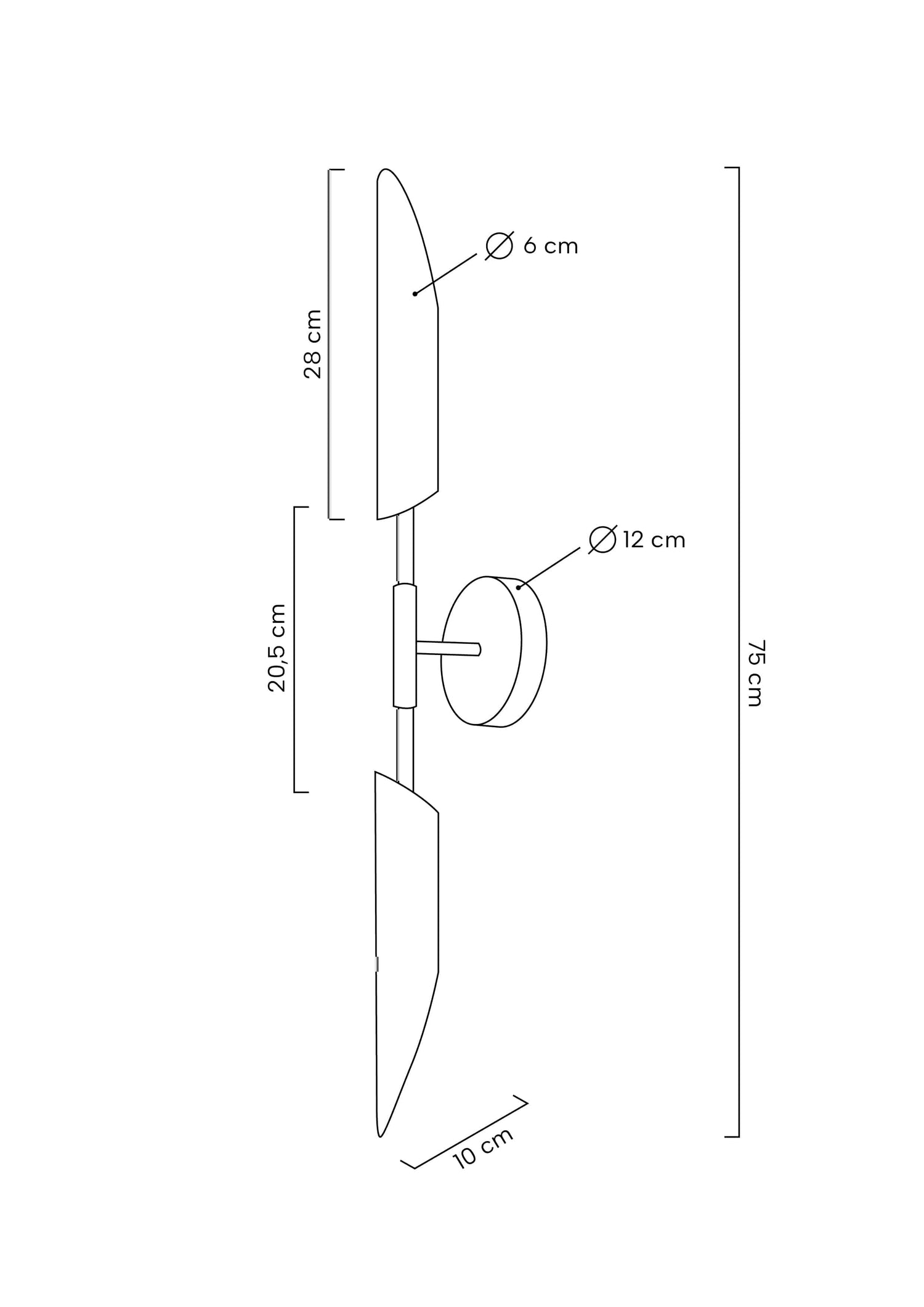 KH Locca fali lámpa