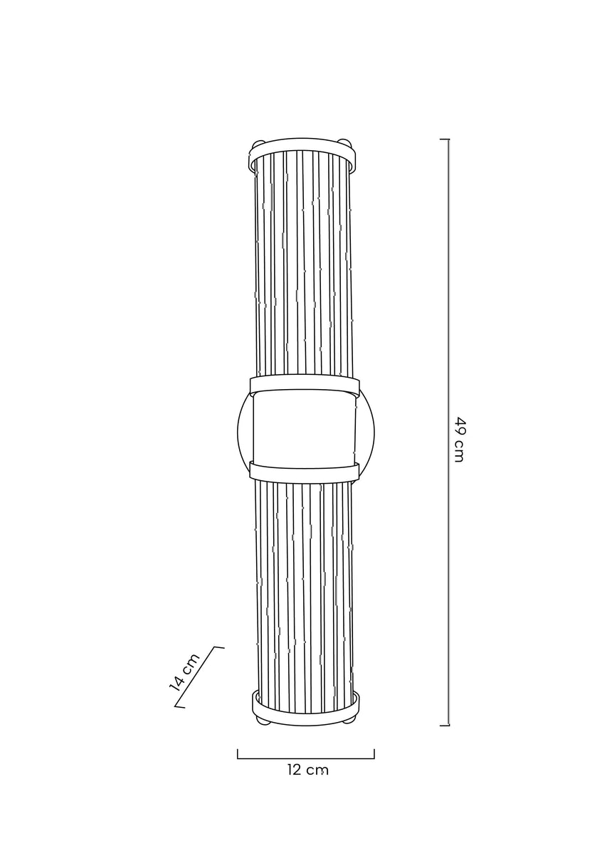 KH Pilar twin fali lámpa