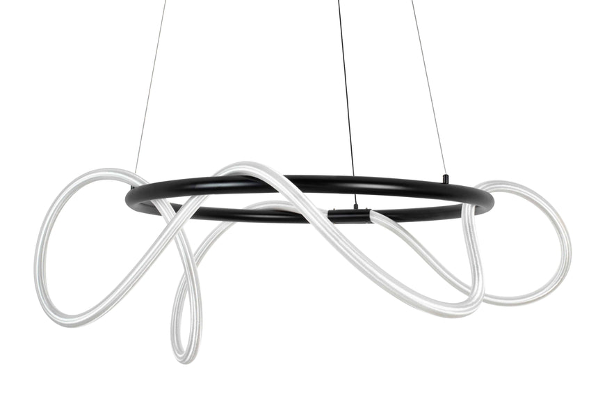 KH Serpiente csillár fekete színben