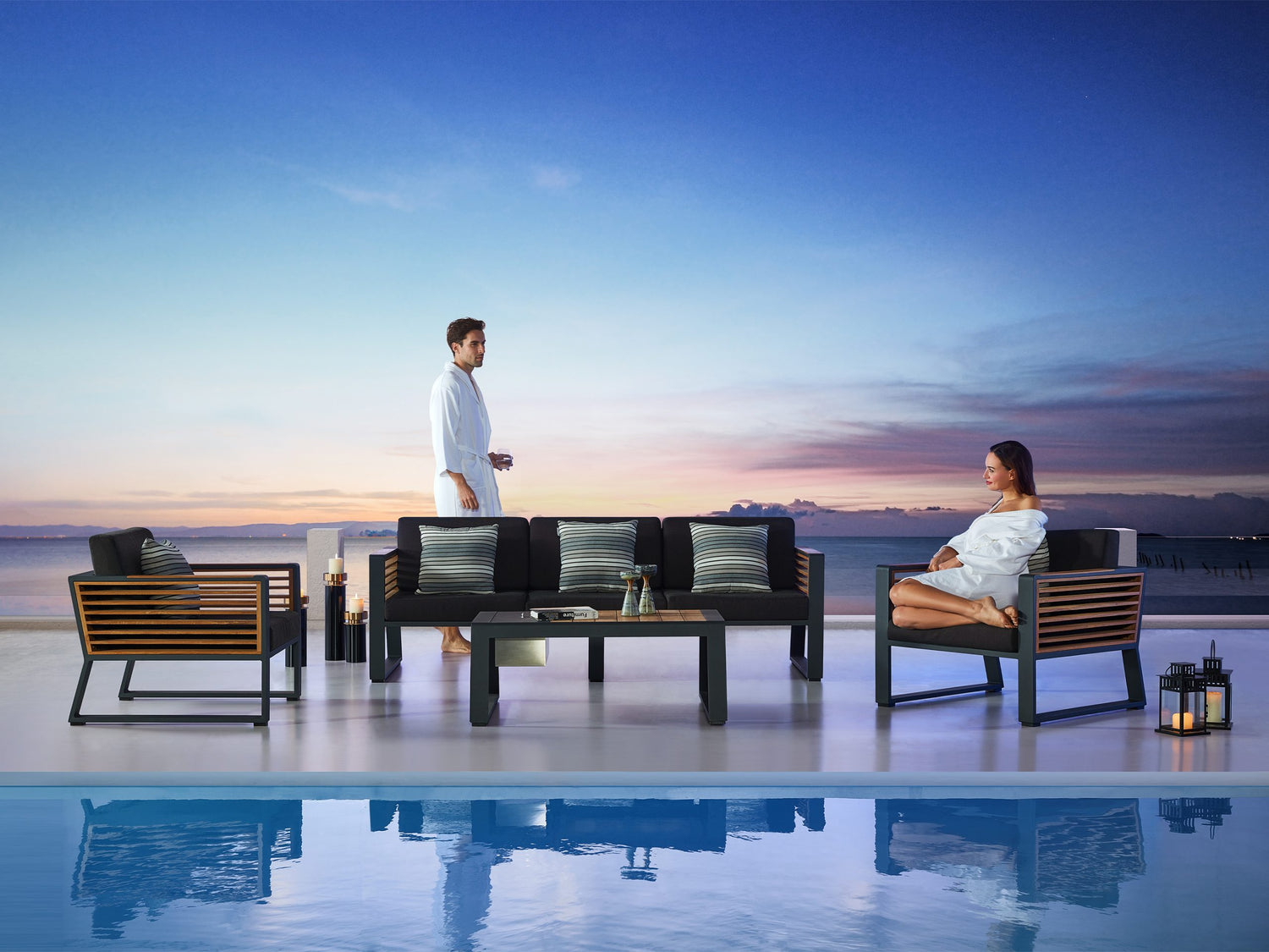 Higold New York kerti ülőgarnitúra, 5 személyes