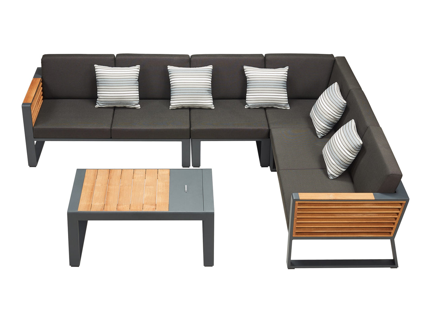 Higold New York kültéri sarokkanapé garnitúra, 5 személyes