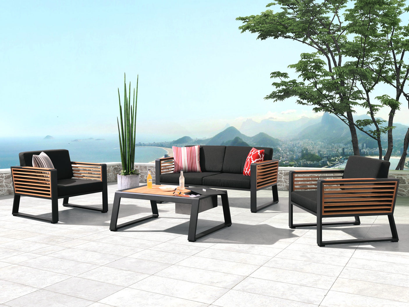 Higold New York kerti ülőgarnitúra, 4 személyes