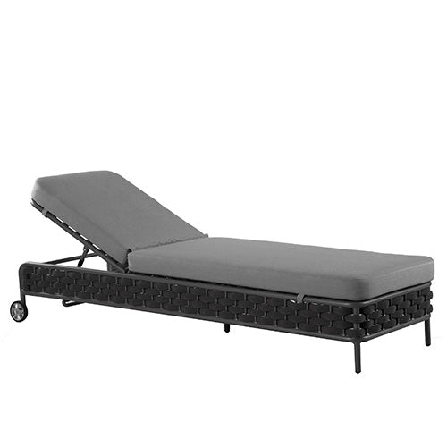 Rio kültéri napozóágy, fekete