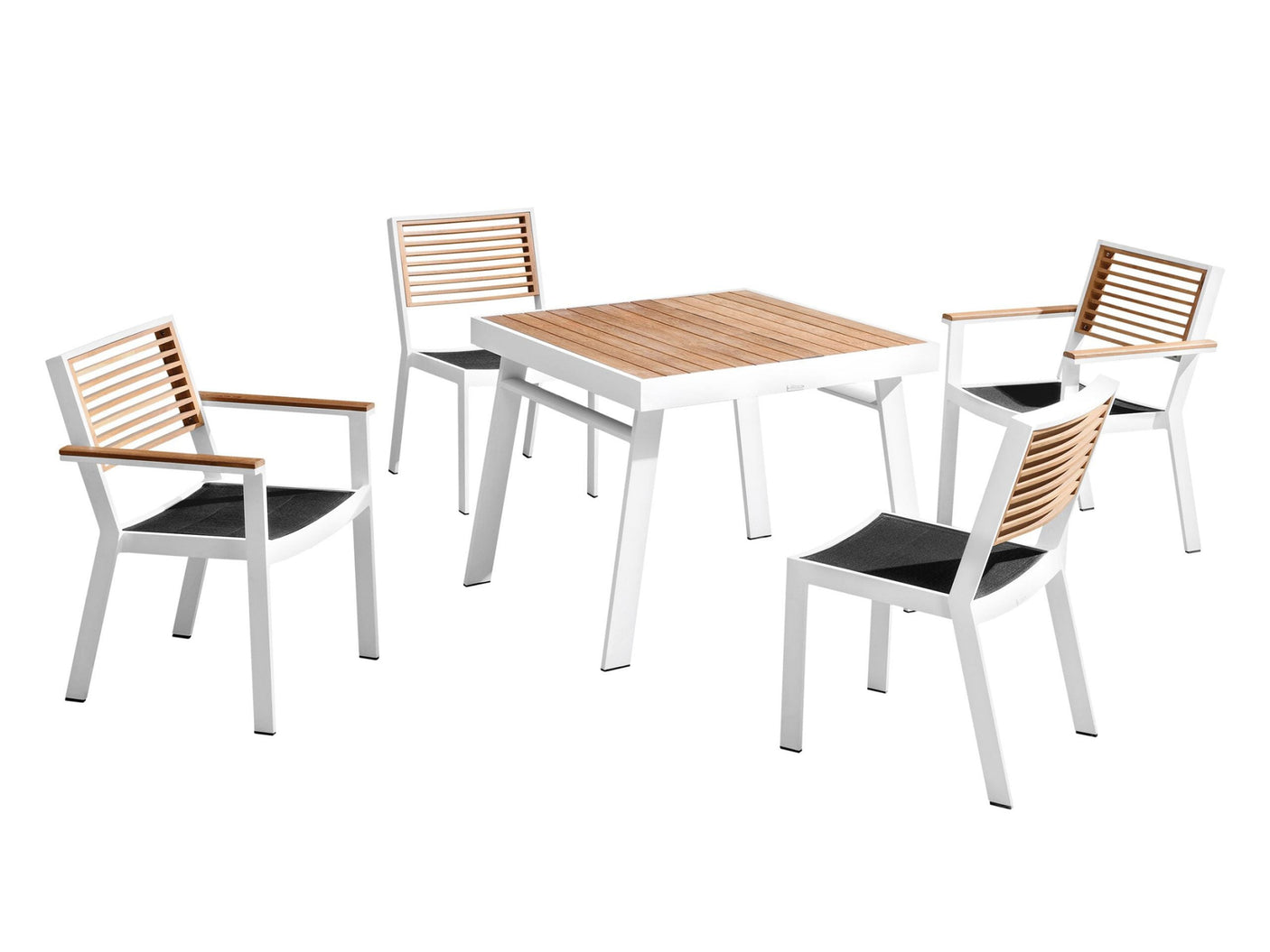 Higold York kerti étkezőszett, 4 személyes - fehér