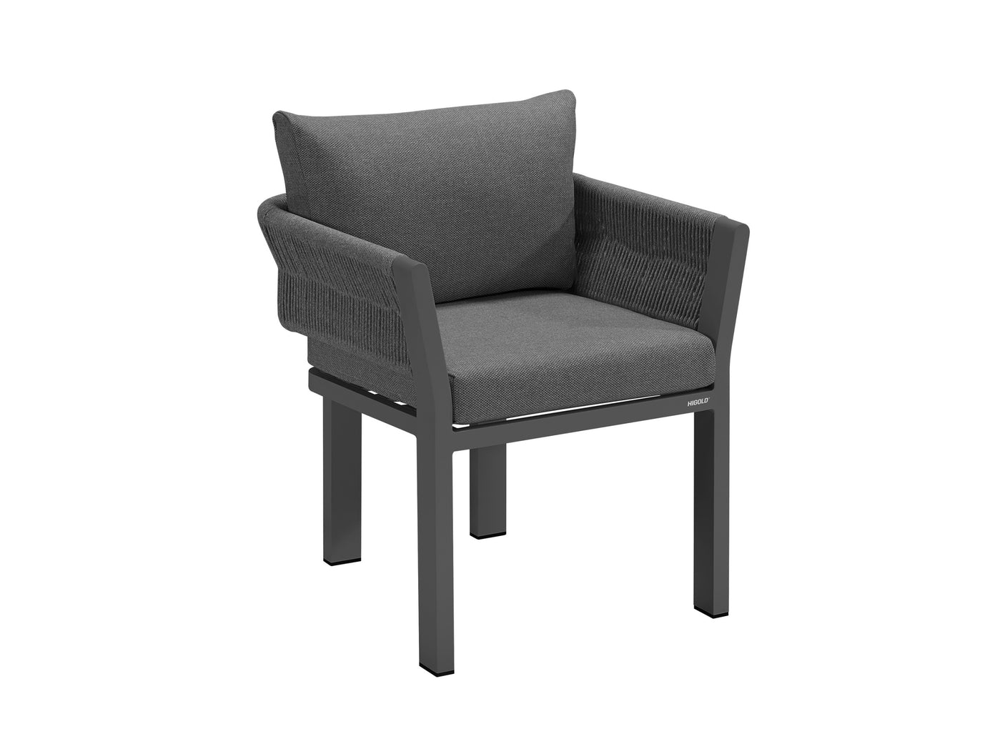 Higold Borromeo kerti étkezőszett, 6személyes - fekete