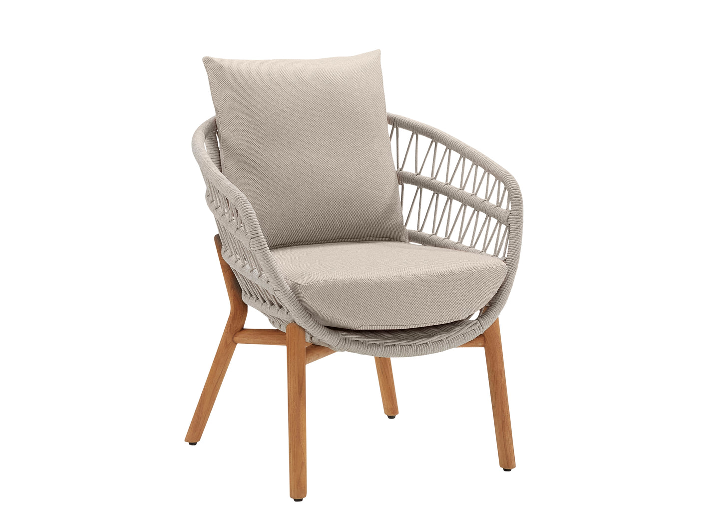 Higold Vasca kerti étkezőszett, 6 személyes - bézs