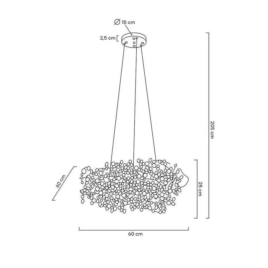 KH Monete csillár arany színben