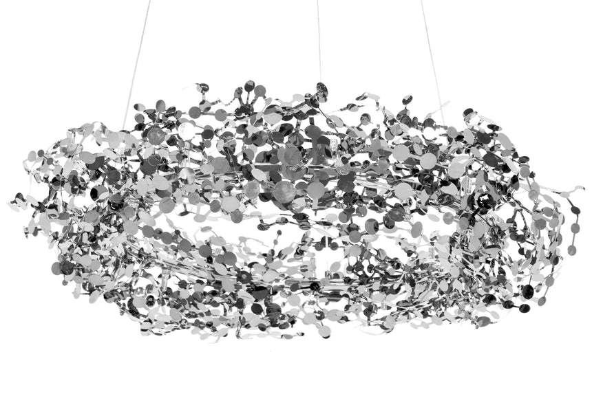 KH Monete csillár ezüst színben