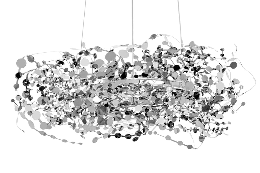 KH Monete csillár ezüst színben