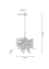 KH Monete I. ezüst színű csillár