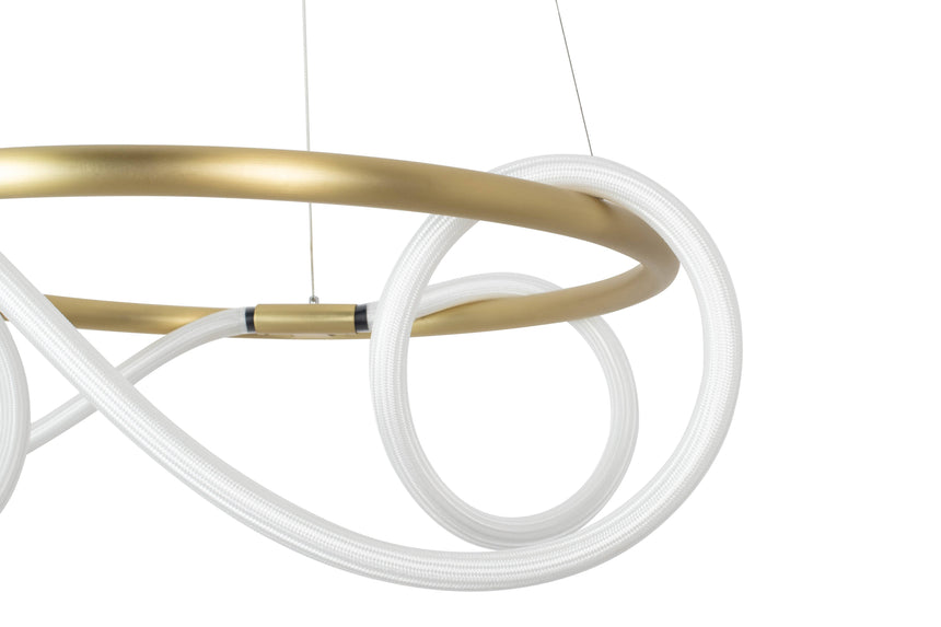 KH Serpiente csillár arany színben