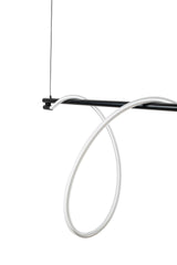 KH Serpiente egyenes csillár fekete színben