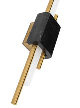 KH Evans fekete-arany fali lámpa