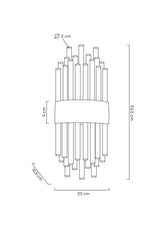 KH Portofino fali lámpa