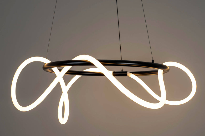 KH Serpiente csillár fekete színben