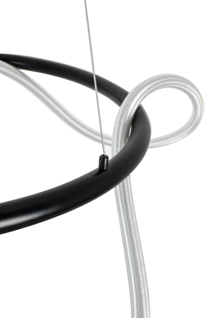 KH Serpiente csillár fekete színben